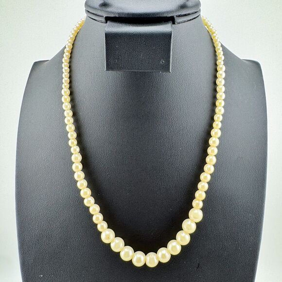 Vintage Faux Pearl Bracelet & Necklace Set Glamour Formal Timeless Retro - Picture 6 of 11